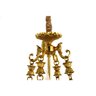 Opulent Eight-Arm Brass Chandelier With Classic Design Elements