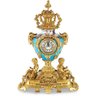 Bronze Artistry: Louis XV Style Porcelain And Bronze Garniture Clock