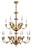 Double Tier Red Empire Style Chandelier