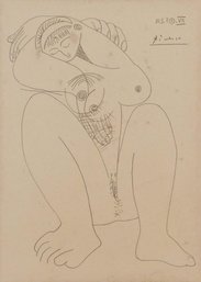 Pablo Picasso, Attributed: Nu Assis