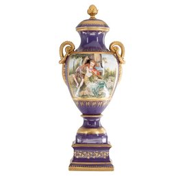 Courtship Chronicles: Lively Purple Rococo Vase