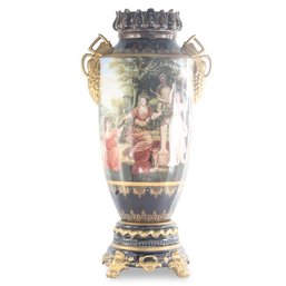 A Symphony In Blue: The Bronze-accented Rococo Vase