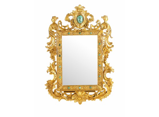 Louis XV Style Bronze Mirror