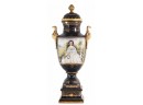 Beautiful Hand Painted Porcelain And Bronze Vase