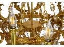 Rococo Style Brass Chandelier