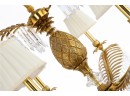 Art Deco Style Pineapple And Palm Branch Chandelier