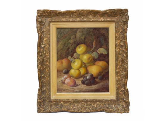 Antique English Oil Painting By Vincent Clare In Vintage Frame