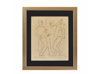 Pablo Picasso Etching From The Grace And Movement Suite Limited To 300