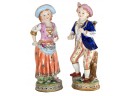 Boy And Girl Porcelain Figures
