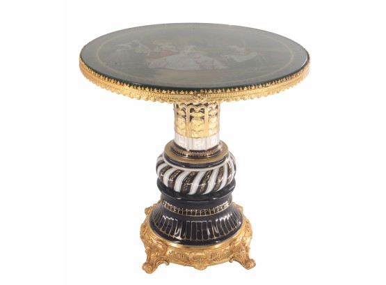 Porcelain And Bronze Table