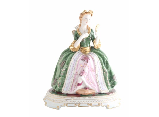 Elegant Woman Porcelain Figurine