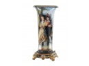 Rococo Style Hand Painted Flower Vase