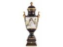 Beautiful Hand Painted Porcelain And Bronze Vase