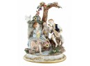 Hand Painted Rococo Style Porcelain Figure