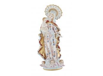 Mother Mary Porcelain Figurine