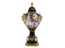 Hand Painted Rococo Style Porcelain And Bronze Vase