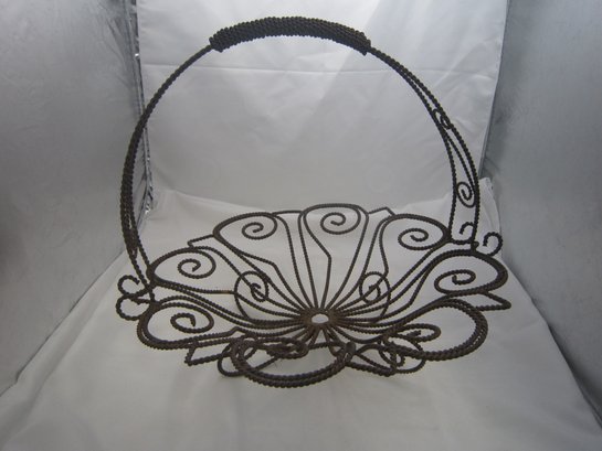 Two Decorative Wrought Iron Item