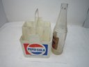 Pepsi Cola Caddy And Hires Bottle