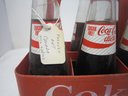 Vintage Red Coke Caddy & Six Diet Coke Bottles