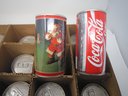 12 Vintage Christmas Coca-Cola Steel Cans