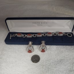 Costume Jewelry - Bracelet With Matching Earrings