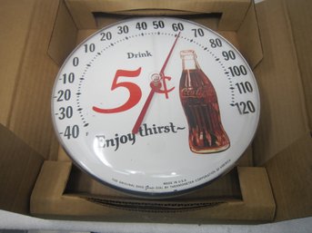 'Enjoy Thirst' Coca Cola Thermometer