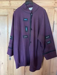 Gloriah Walsh Wool Coat - Size Large