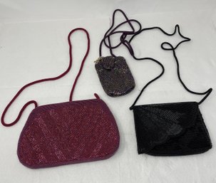 Two Beaded Bags & Cell Phone Bag