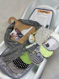 Baby Portable Bathtub & Mommy And Me Activity Scarf