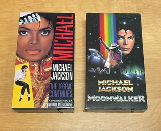 Michael Jackson VHS Lot - Moonwalker And The Legend Continues