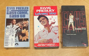Elvis VHS Tapes Lot 1 - Two Sealed