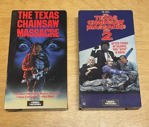 The Texas Chainsaw Massacre & Part 2 VHS
