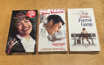 3 Sealed VHS Tapes - Selena, Jerry MaGuire & Forrest Gump