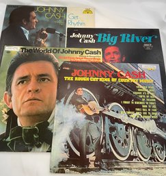 Johnny Cash Four Album Lot