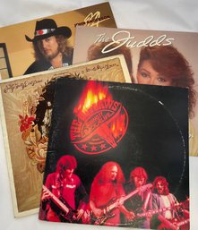 4 Country LP's - The Judd's, Nitty Gritty Dirt Band, Etc
