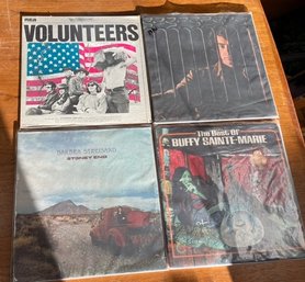 4 LP's - The Volunteers, Babs, Neil Diamond, And The Buffy Saint-Marie
