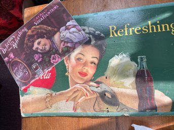 2 Vintage Coca Cola Posters
