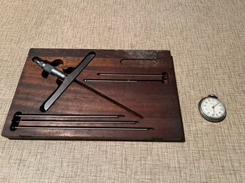 Vintage Stopwatch And Calibration Tool