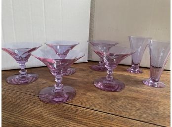 Purple Glassware Set
