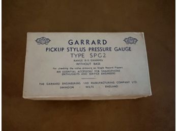 Garrard Pickup Stylus Pressure Gauge SPG2