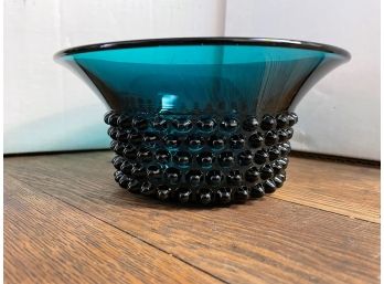 Hobnail Glass Art Bowl