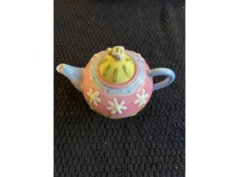Oneida Painted Teapot