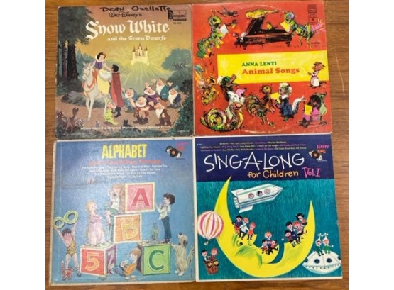 Lot Of Four Children's Records
