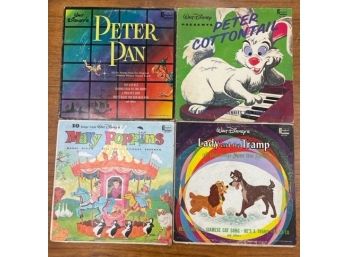 Lot Of 4 Disney Children's Records