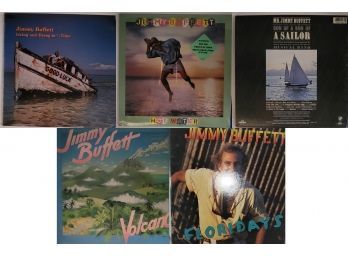 Record Lot - 5 Jimmy Buffett Albums