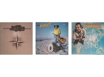 Jimmy Buffet Record Lot (Riddles In The Sand, Somewhere Over China, Changes In Latitudes Changes In Attitudes