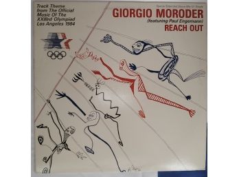 Giorgio Moroder - Reach Out:  Track Theme From The XXIII Los Angeles Olympiad (Columbia Records) 12' Promo