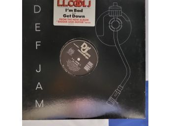 LL Cool J - I'm Bad / Get Down, Def Jam Records,  12' Single W/Shrink & Hype