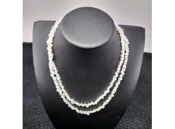 Costume Jewelry - Grey Stone Necklace