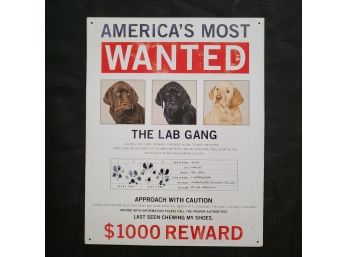 Replica 'America's Most Wanted Print' On Metal